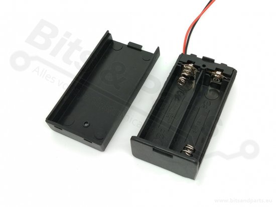 Battery holder AA Penlite x 2 (3V) with switch/lid